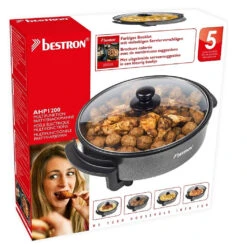 Bestron AHP1200 Elektrische Multifunctionele Party-Hapjespan Zwart 5 Bestron AHP1200 Elektrische Multifunctionele Party-Hapjespan Zwart -Bestron 8712184053728 3
