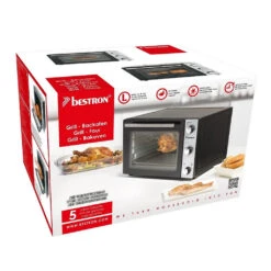 Bestron AOV31 Grill-Bakoven Met Hetelucht + Draaispit 1500W RVS/Zwart -Bestron 8712184053797 4