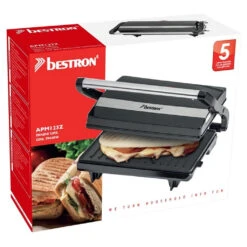 Bestron APM123Z Panini Grill Zwart 10 Bestron APM123Z Panini Grill Zwart -Bestron 8712184053902 5