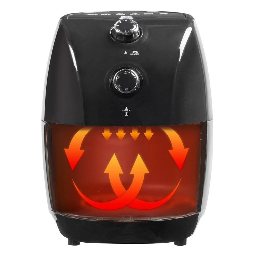 Bestron AAF300 PrepAir Heteluchtfriteuse 1.5L 900W Zwart 2 Bestron AAF300 PrepAir Heteluchtfriteuse 1.5L 900W Zwart - Afbeelding 2