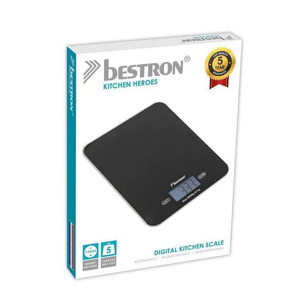 Bestron AKS710Z Digitale Keukenweegschaal Zwart 2 Bestron AKS710Z Digitale Keukenweegschaal Zwart - Afbeelding 2
