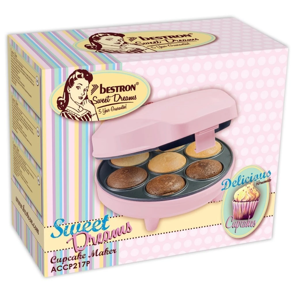 Bestron ACC217P Cupcake Maker Roze 4 Bestron ACC217P Cupcake Maker Roze - Afbeelding 4