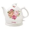 Bestron DTP800RO Roses Keramische Waterkoker 0.8L 1800 Watt Wit/Roze
