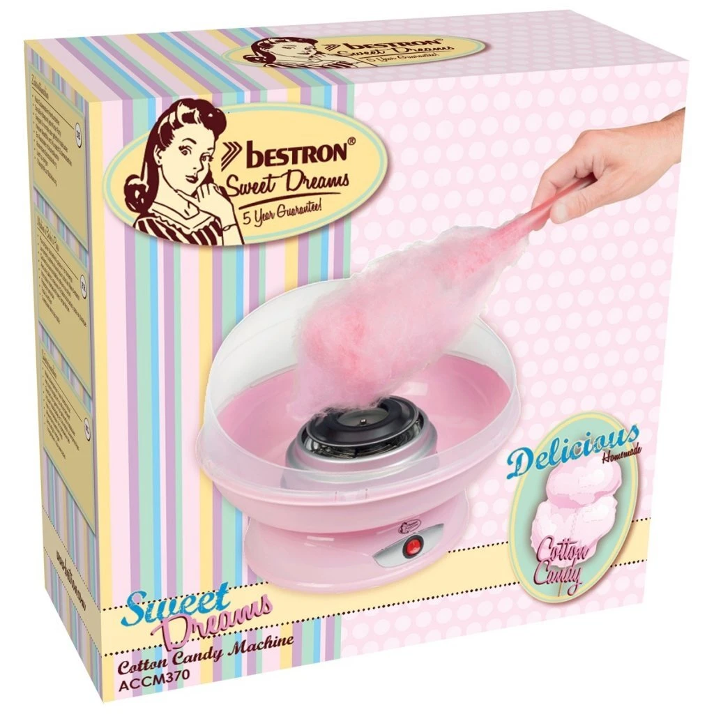 Bestron ACCM370 Suikerspinmachine Roze 4 Bestron ACCM370 Suikerspinmachine Roze - Afbeelding 4