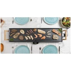 Bestron ABP604BB XXL Teppanyaki Grillplaat 90x23 Cm Bamboe/Zwart 6 Bestron ABP604BB XXL Teppanyaki Grillplaat 90x23 Cm Bamboe/Zwart -Bestron 8712184055593 3