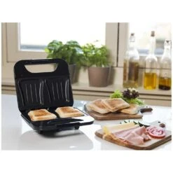 Bestron ASM750Z Tosti IJzer Zwart -Bestron 8712184056095 3