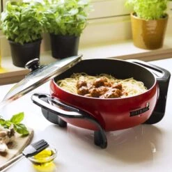 Bestron APP800 Festa Italiana Party Pan Rood/Zwart -Bestron 8712184056347 4
