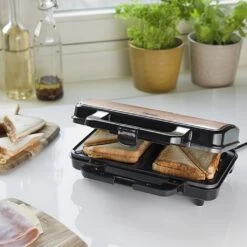 Bestron ASM90XLCO Tosti-IJzer Koper/Zwart 5 Bestron ASM90XLCO Tosti-IJzer Koper/Zwart -Bestron 8712184056583 3