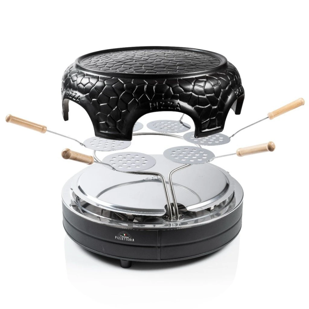 Bestron APD600Z Pizzetteria Voor 6 Personen Zwart 2 Bestron APD600Z Pizzetteria Voor 6 Personen Zwart - Afbeelding 2