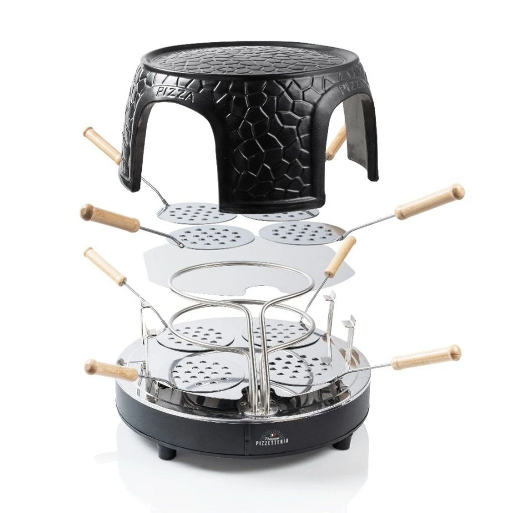 Bestron APD800Z Pizzetteria Voor 8 Personen Zwart 2 Bestron APD800Z Pizzetteria Voor 8 Personen Zwart - Afbeelding 2