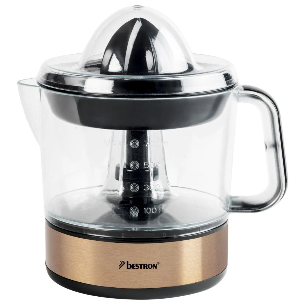 Bestron ACJ350CO Citruspers 0.7L Koper/Transparant 1 Bestron ACJ350CO Citruspers 0.7L Koper/Transparant