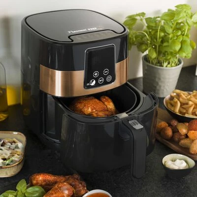Bestron Heteluchtfriteuse Digitaal AAF7003DCO Zwart En Koperkleurig 10 Bestron Heteluchtfriteuse Digitaal AAF7003DCO Zwart En Koperkleurig - Afbeelding 10
