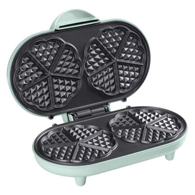 Bestron Wafelijzer ADWM1000M Hartvormig Dubbel 1000 W Mintkleurig 10 Bestron Wafelijzer ADWM1000M Hartvormig Dubbel 1000 W Mintkleurig - Afbeelding 10