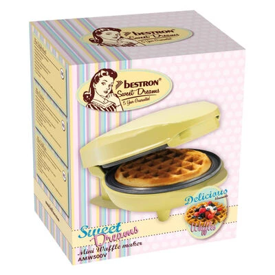 Bestron Miniwafelijzer AMW500V 550 W Geel 11 Bestron Miniwafelijzer AMW500V 550 W Geel - Afbeelding 11