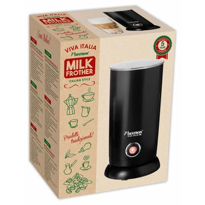 Bestron Melkopschuimer AMF8050 Aluminium Zwart 12 Bestron Melkopschuimer AMF8050 Aluminium Zwart - Afbeelding 12