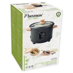 Bestron Rijstkoker Met Bamboe Stoom- En Sushiset ARC100BBS 1 L Zwart -Bestron image 19 443329