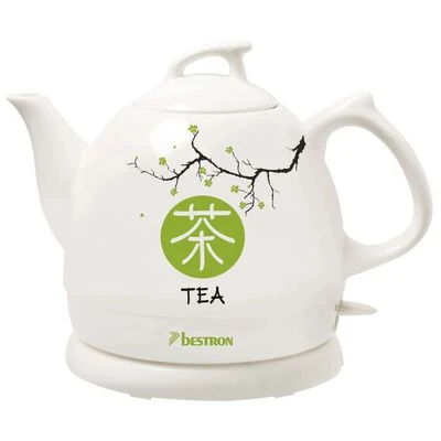 Bestron Waterkoker Asia Lounge DTP800A 0,8 L Keramiek Wit 1 Bestron Waterkoker Asia Lounge DTP800A 0,8 L Keramiek Wit