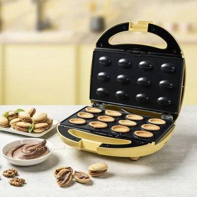 Bestron Walnotencakemaker ANP801V 850 W Vanillekleurig 2 Bestron Walnotencakemaker ANP801V 850 W Vanillekleurig - Afbeelding 2