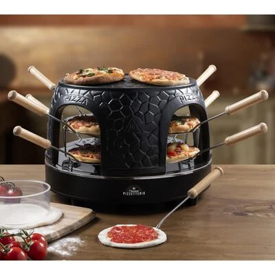 Bestron Pizzamaker Voor 8 Personen APD800Z 1150 W Zwart 2 Bestron Pizzamaker Voor 8 Personen APD800Z 1150 W Zwart - Afbeelding 2