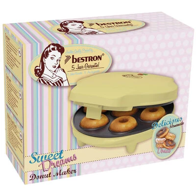 Bestron Donut Maker Vanille 700 W ADM218SD 2 Bestron Donut Maker Vanille 700 W ADM218SD - Afbeelding 2