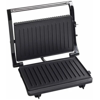 Bestron Panini Grill 750 W Zilver En Zwart Roestvrij Staal APG150 2 Bestron Panini Grill 750 W Zilver En Zwart Roestvrij Staal APG150 - Afbeelding 2