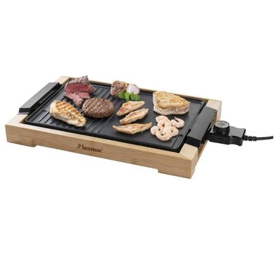 Bestron Bamboegrill AG2000BB 2000 W 47x26 Cm 2 Bestron Bamboegrill AG2000BB 2000 W 47x26 Cm - Afbeelding 2