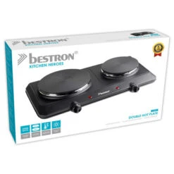 Bestron Kookplaat Dubbel AHP250D 2250 W 5 Bestron Kookplaat Dubbel AHP250D 2250 W -Bestron image 3 429310