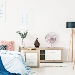 Bestron Tafelventilator DFT35R Retro 35 W 35 Cm Roze -Bestron image 4 427628