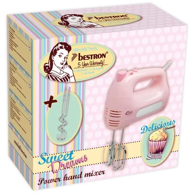 Bestron Handmixer Sweet Dreams AHM300P 300 W Roze 4 Bestron Handmixer Sweet Dreams AHM300P 300 W Roze - Afbeelding 4