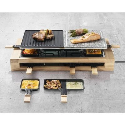 Bestron Gourmetstel ARG300BW 1500 W XL Hout Zwart 4 Bestron Gourmetstel ARG300BW 1500 W XL Hout Zwart - Afbeelding 4