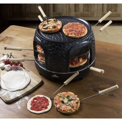 Bestron Pizzamaker Voor 8 Personen APD800Z 1150 W Zwart 4 Bestron Pizzamaker Voor 8 Personen APD800Z 1150 W Zwart - Afbeelding 4