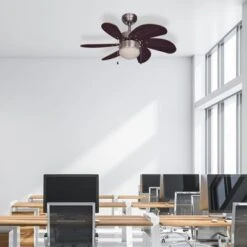 Bestron Plafondventilator Met Lamp DC30BC 75 Cm 50 W Chroom 8 Bestron Plafondventilator Met Lamp DC30BC 75 Cm 50 W Chroom -Bestron image 4 441213