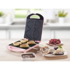 Bestron Wafelijzer Hartvormig DSW271P 780 W Roze -Bestron image 5 423565