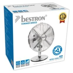 Bestron Tafelventilator DFT35CH Retro 35 Cm Chroom 9 Bestron Tafelventilator DFT35CH Retro 35 Cm Chroom -Bestron image 5 423590