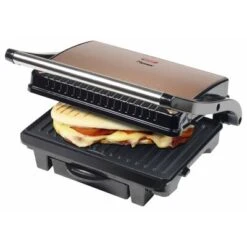 Bestron Panini Grill ASW113CO 1000 W Zwart En Koperkleurig -Bestron image 5 425262