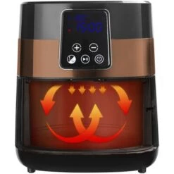 Bestron Heteluchtfriteuse Digitaal AAF7003DCO Zwart En Koperkleurig 14 Bestron Heteluchtfriteuse Digitaal AAF7003DCO Zwart En Koperkleurig -Bestron image 5 431668