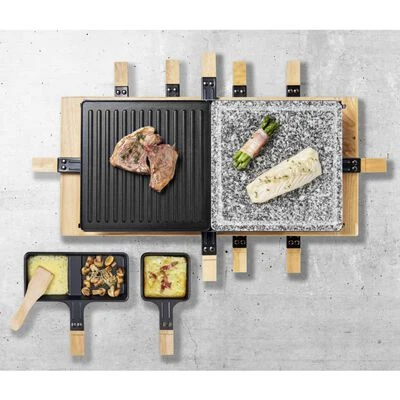 Bestron Gourmetstel ARG300BW 1500 W XL Hout Zwart 5 Bestron Gourmetstel ARG300BW 1500 W XL Hout Zwart - Afbeelding 5