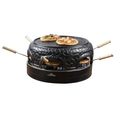 Bestron Pizzamaker Voor 6 Personen APD600Z 910 W Zwart 5 Bestron Pizzamaker Voor 6 Personen APD600Z 910 W Zwart - Afbeelding 5