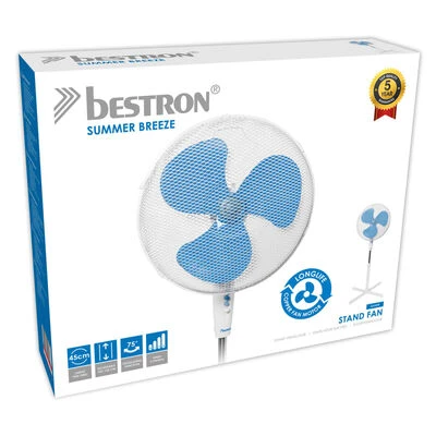 Bestron Stand Ventilator 45 Cm 45 W Wit ASV45W 6 Bestron Stand Ventilator 45 Cm 45 W Wit ASV45W - Afbeelding 6