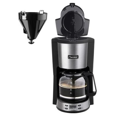 Bestron Koffiezetapparaat ACM800STE 1000 W 1,5 L Roestvrij Staal 6 Bestron Koffiezetapparaat ACM800STE 1000 W 1,5 L Roestvrij Staal - Afbeelding 6