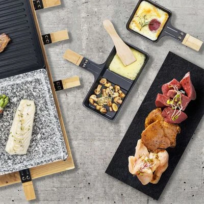 Bestron Gourmetstel ARG300BW 1500 W XL Hout Zwart 7 Bestron Gourmetstel ARG300BW 1500 W XL Hout Zwart - Afbeelding 7