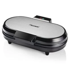 Bestron Wafelijzer ADWM730S Hartvormig Dubbel 1200 W Zwart En Zilver -Bestron image 7 440293