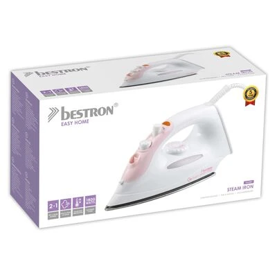 Bestron Stoomstrijkijzer AEA6088P 1800 W Wit En Roze 8 Bestron Stoomstrijkijzer AEA6088P 1800 W Wit En Roze - Afbeelding 8