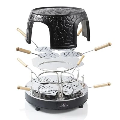 Bestron Pizzamaker Voor 8 Personen APD800Z 1150 W Zwart 8 Bestron Pizzamaker Voor 8 Personen APD800Z 1150 W Zwart - Afbeelding 8