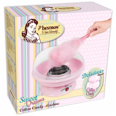 Bestron Suikerspinmachine ACCM370 Kunststof Roze 9 Bestron Suikerspinmachine ACCM370 Kunststof Roze - Afbeelding 9
