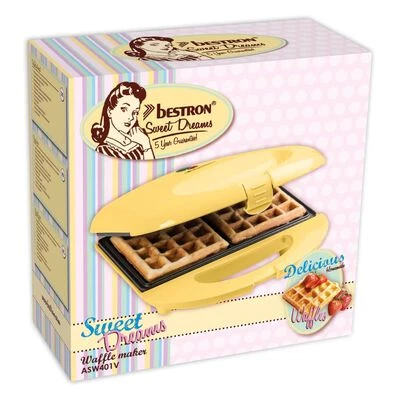 Bestron Wafelijzer Sweet Dreams ASW401V 700 W Vanillekleurig 9 Bestron Wafelijzer Sweet Dreams ASW401V 700 W Vanillekleurig - Afbeelding 9