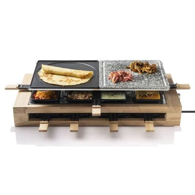 Bestron Gourmetstel ARG300BW 1500 W XL Hout Zwart 9 Bestron Gourmetstel ARG300BW 1500 W XL Hout Zwart - Afbeelding 9